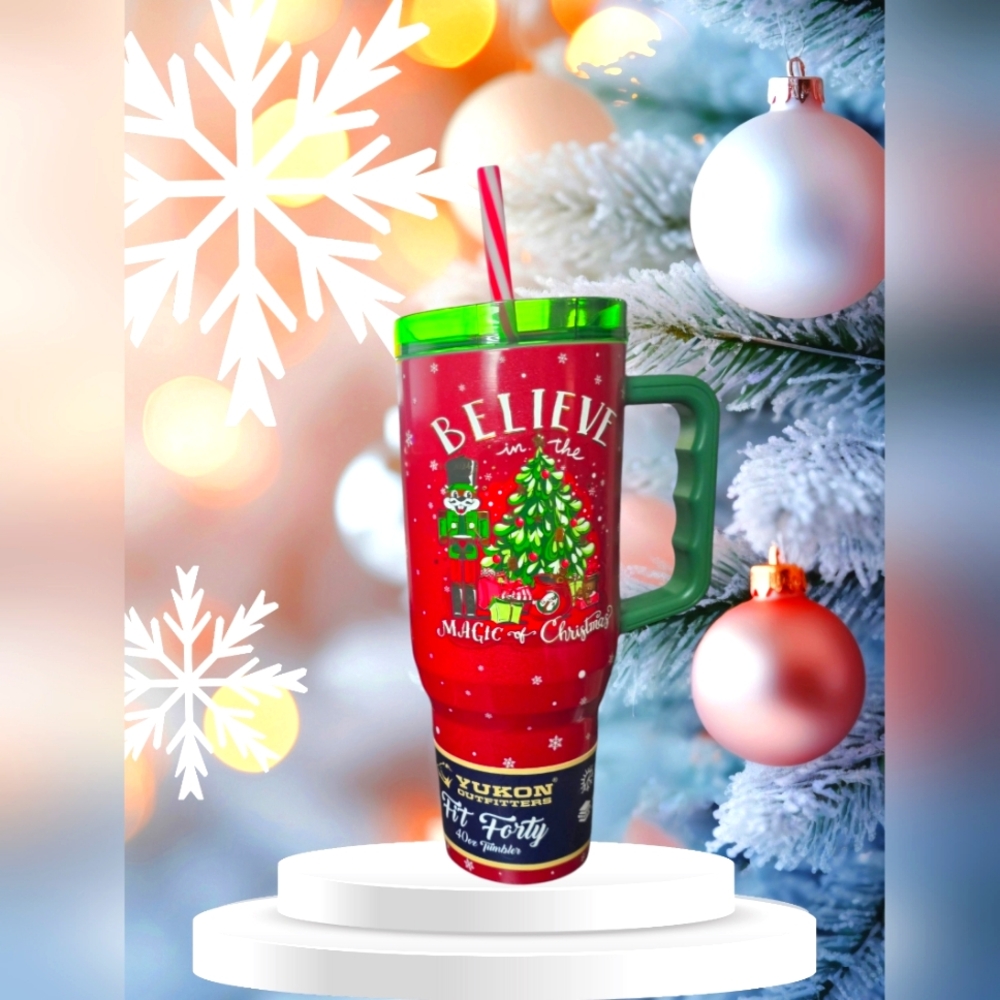 Buc-ee's "Believe" Christmas 40oz Tumbler 2024
